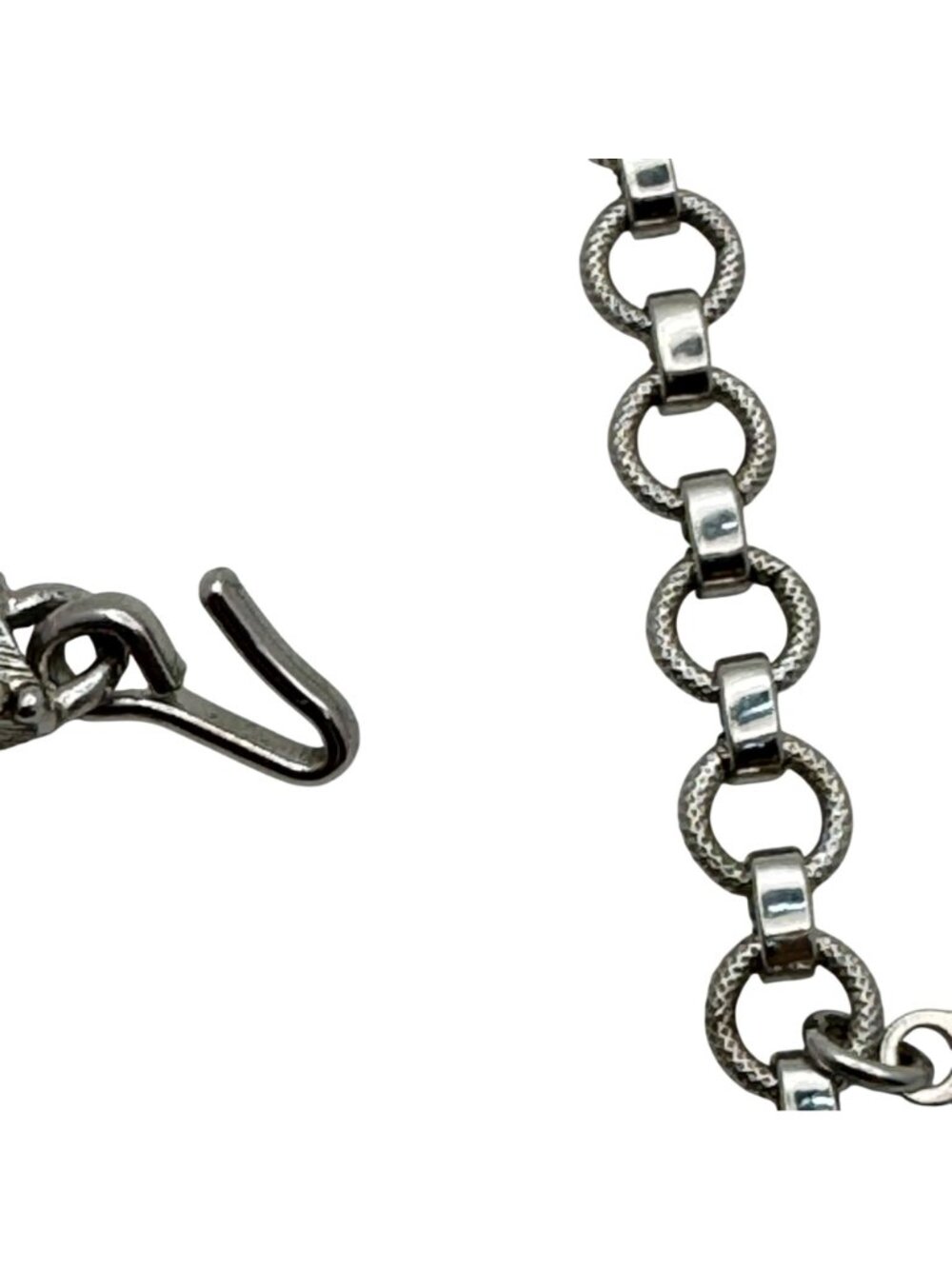 Monet Statement Runway Collar Choker Silver Tone Necklace Twisted Necklace Vtg - Picture 7 of 8